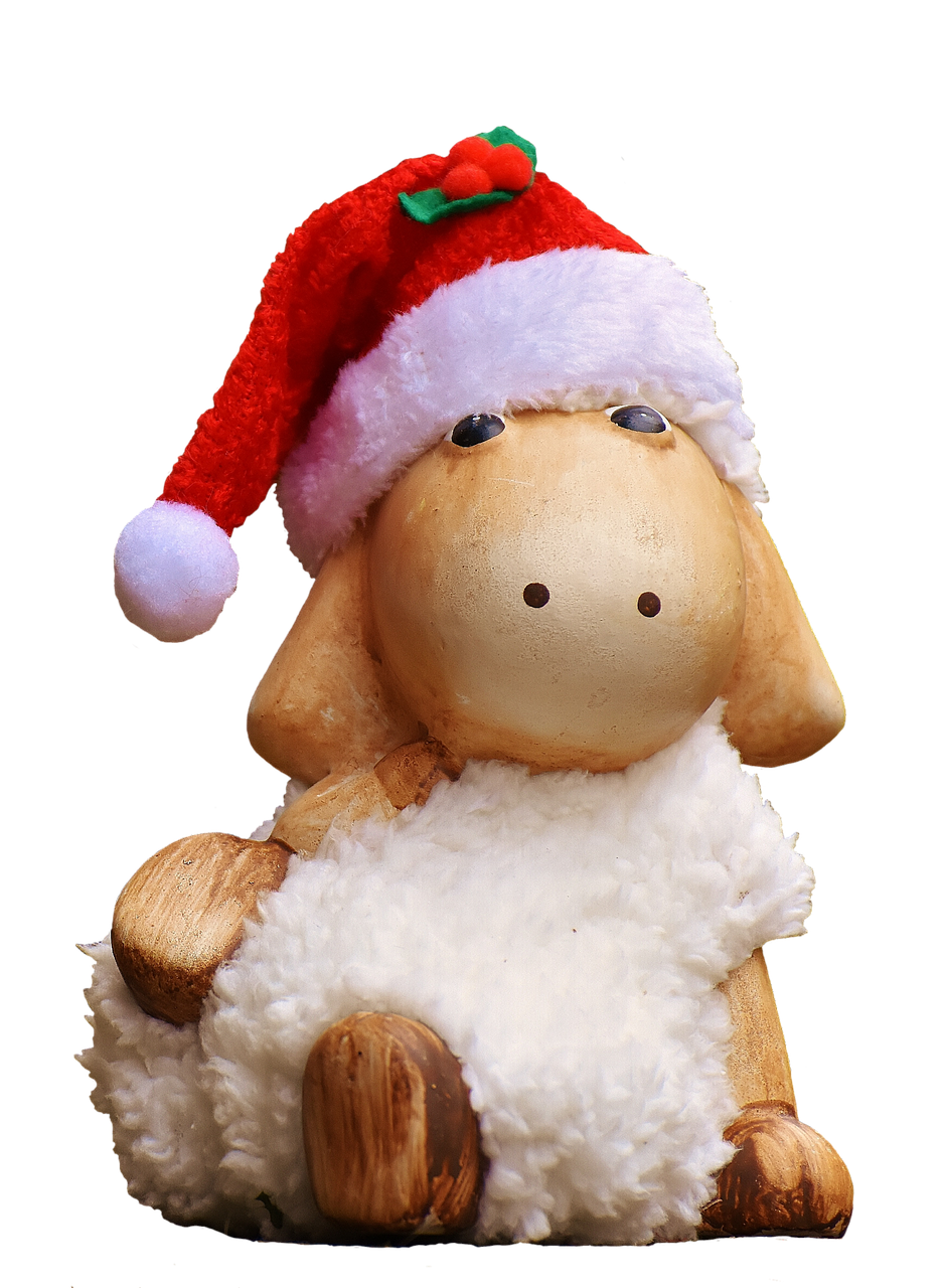 christmas sheep figure free photo