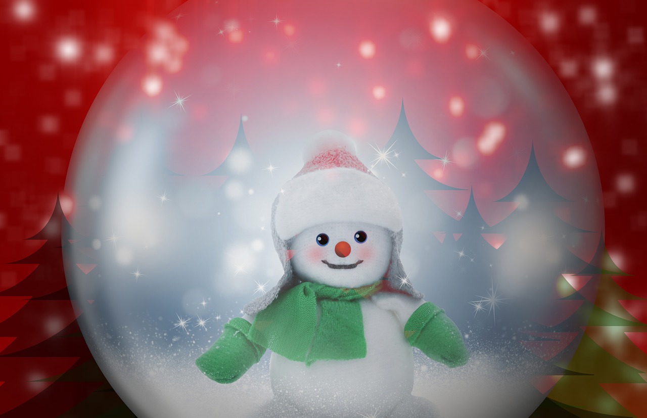 christmas snow man christmas ornament free photo