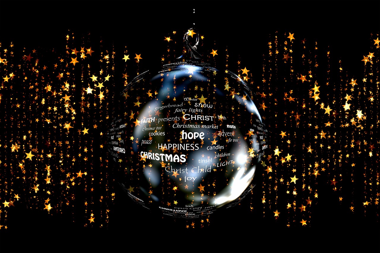 christmas star ball free photo