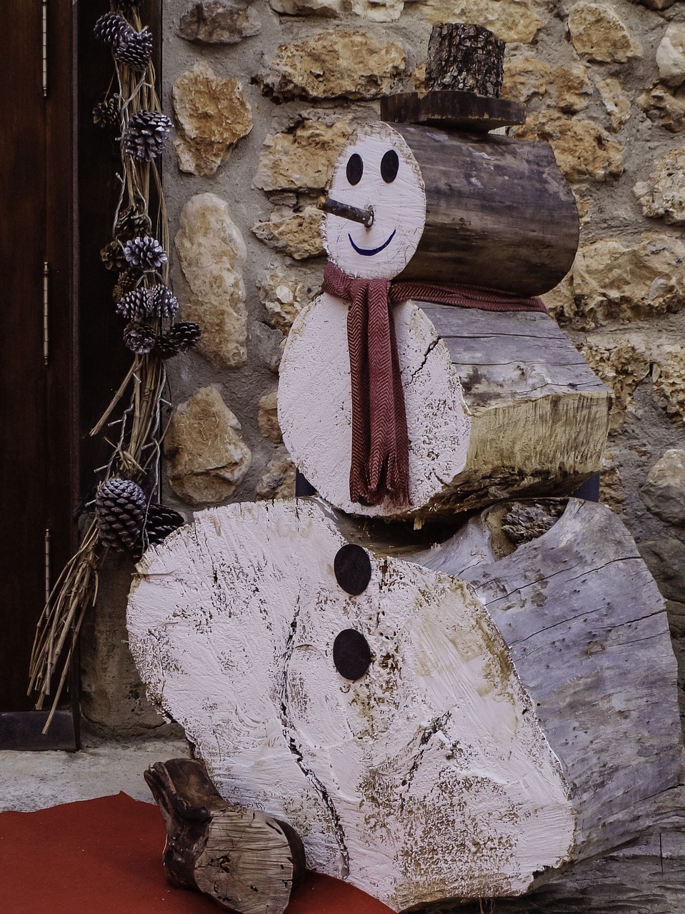 christmas wood wood doll free photo