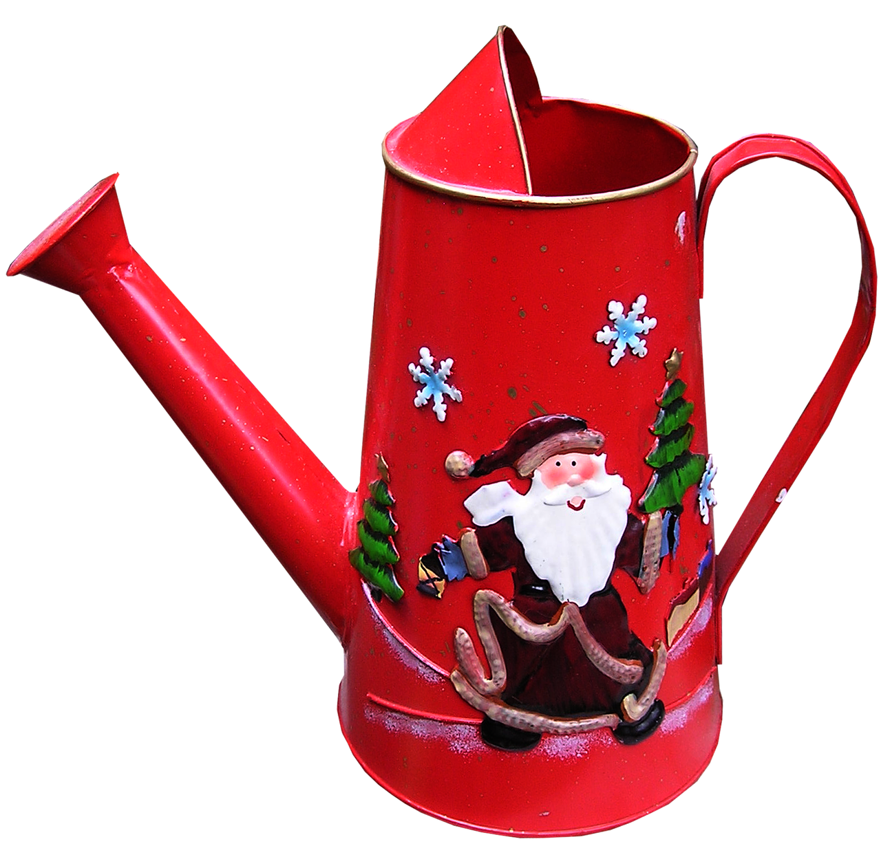 christmas decoration watering can free photo