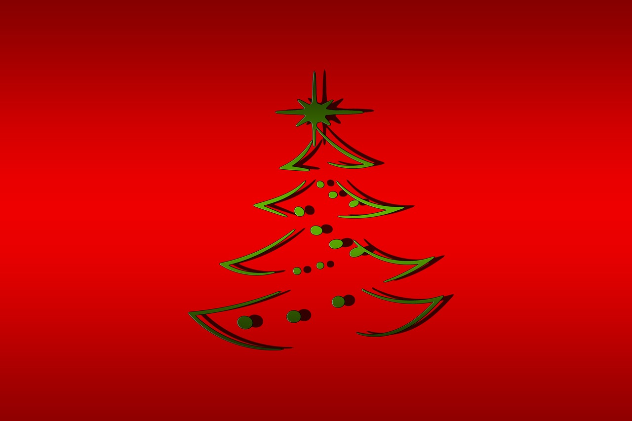 christmas christmas tree abstract free photo