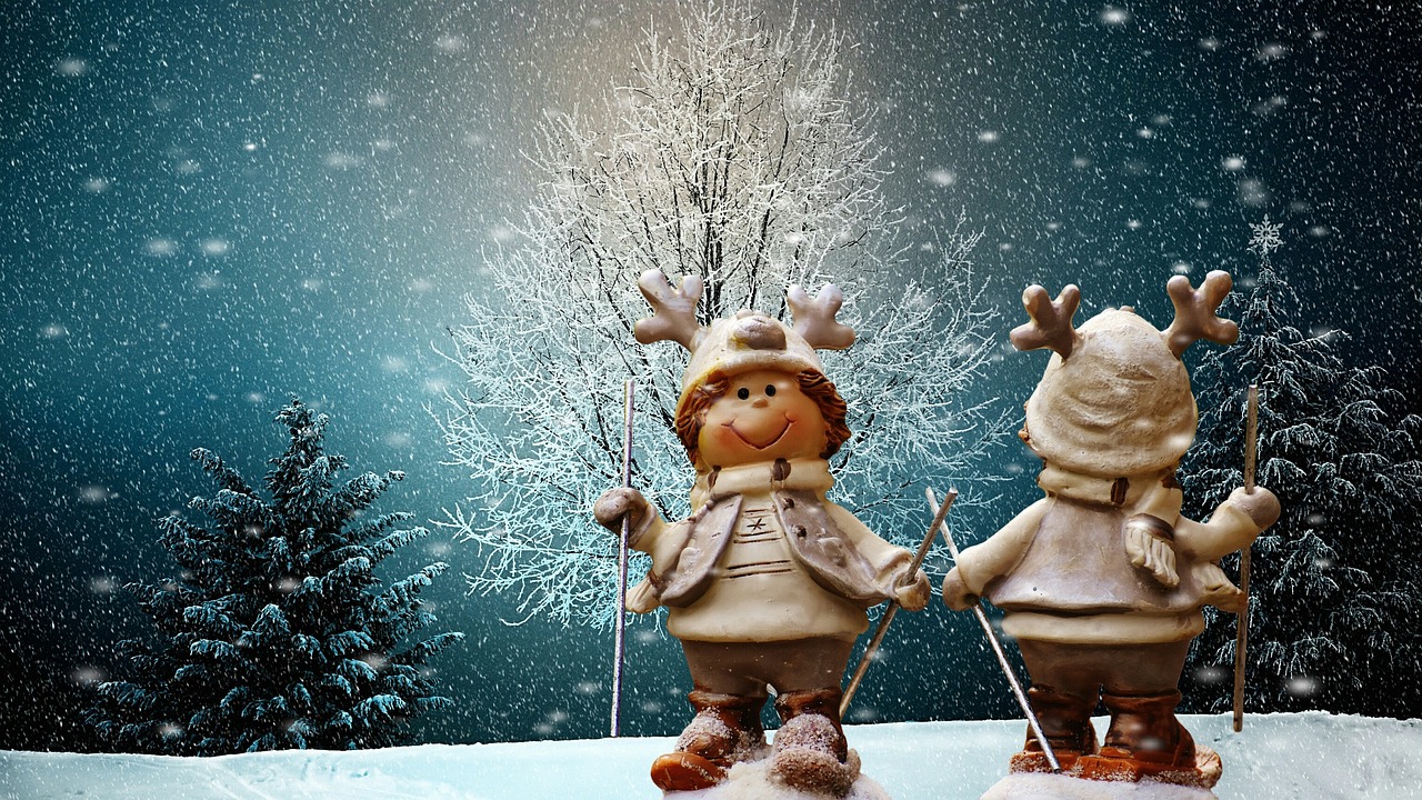 christmas figures winter free photo