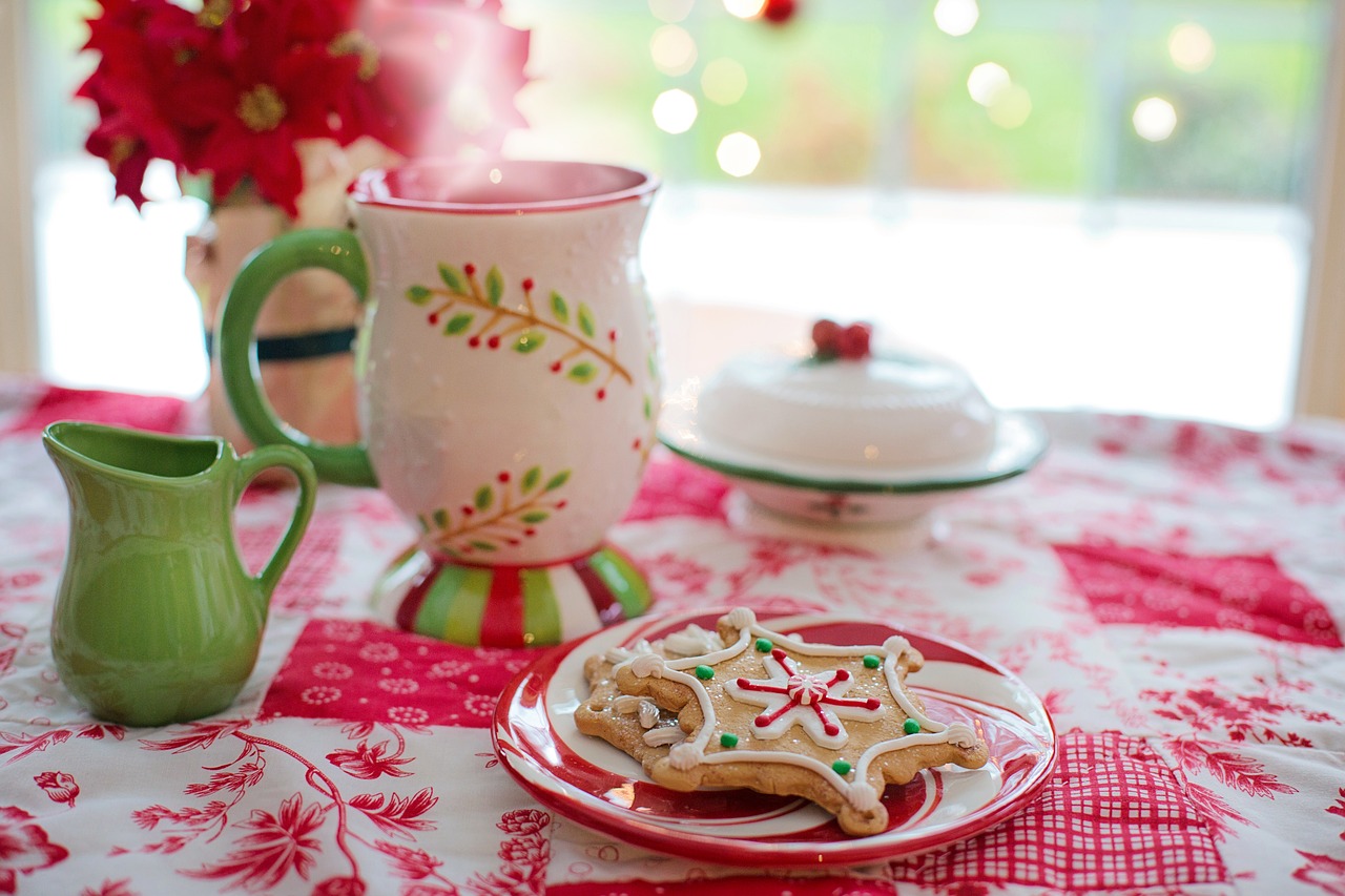 christmas cookies hot chocolate free photo