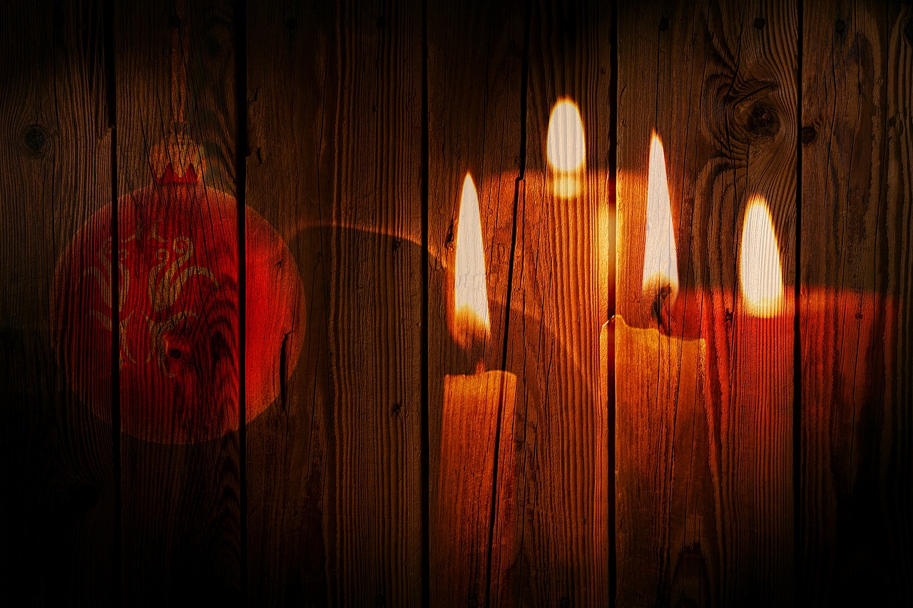 christmas candles candlelight free photo