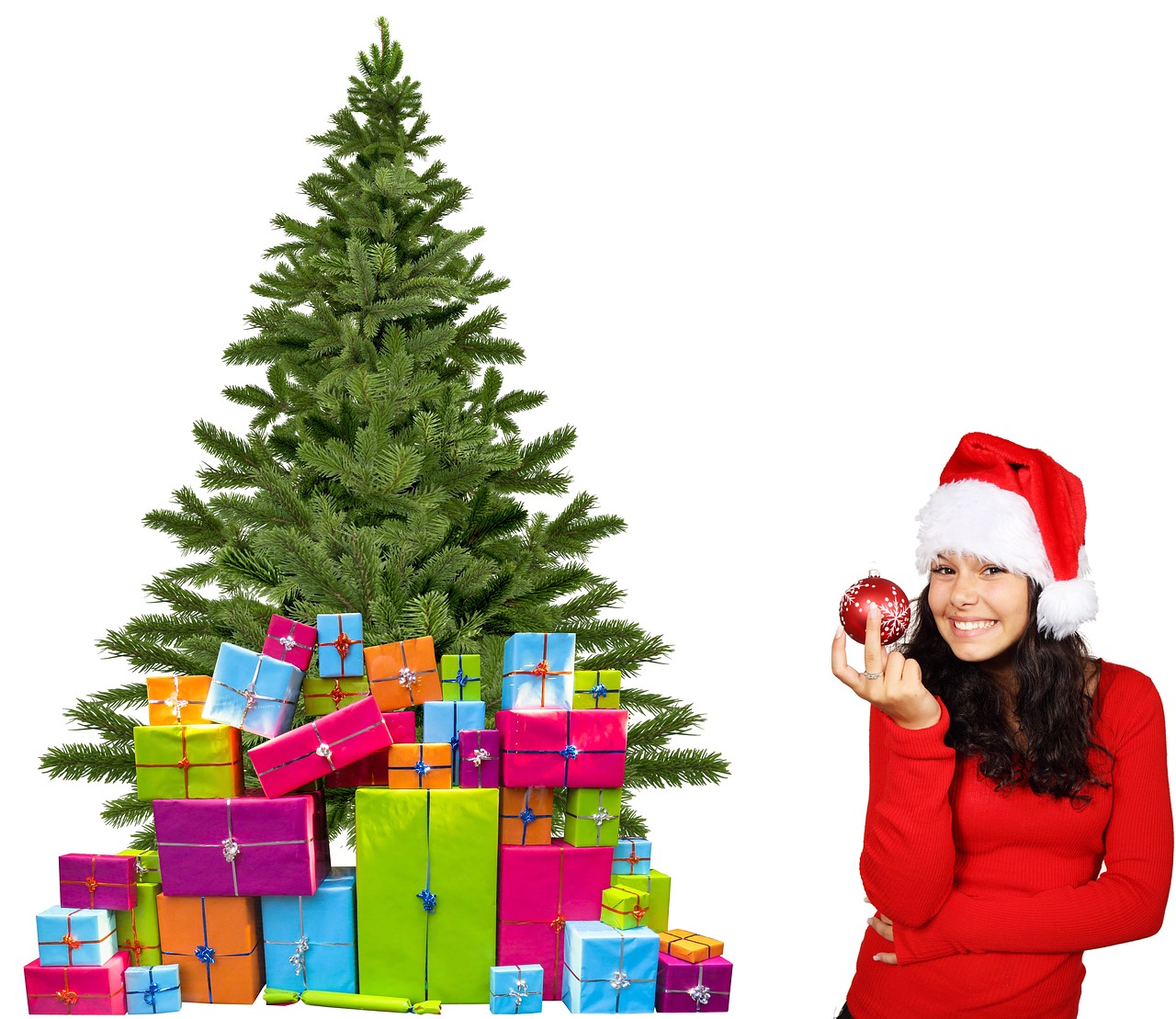 christmas tree presents free photo