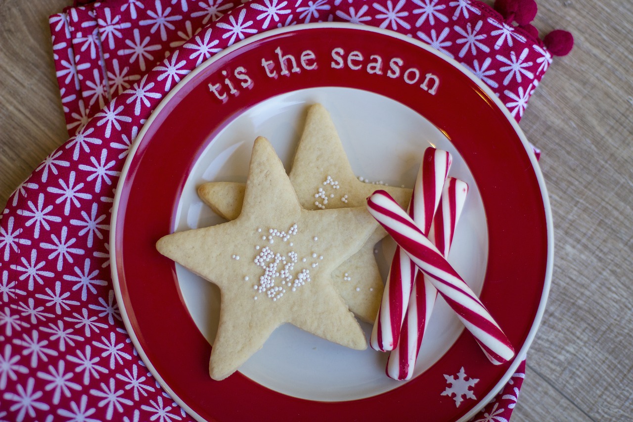 christmas cookie peppermint free photo