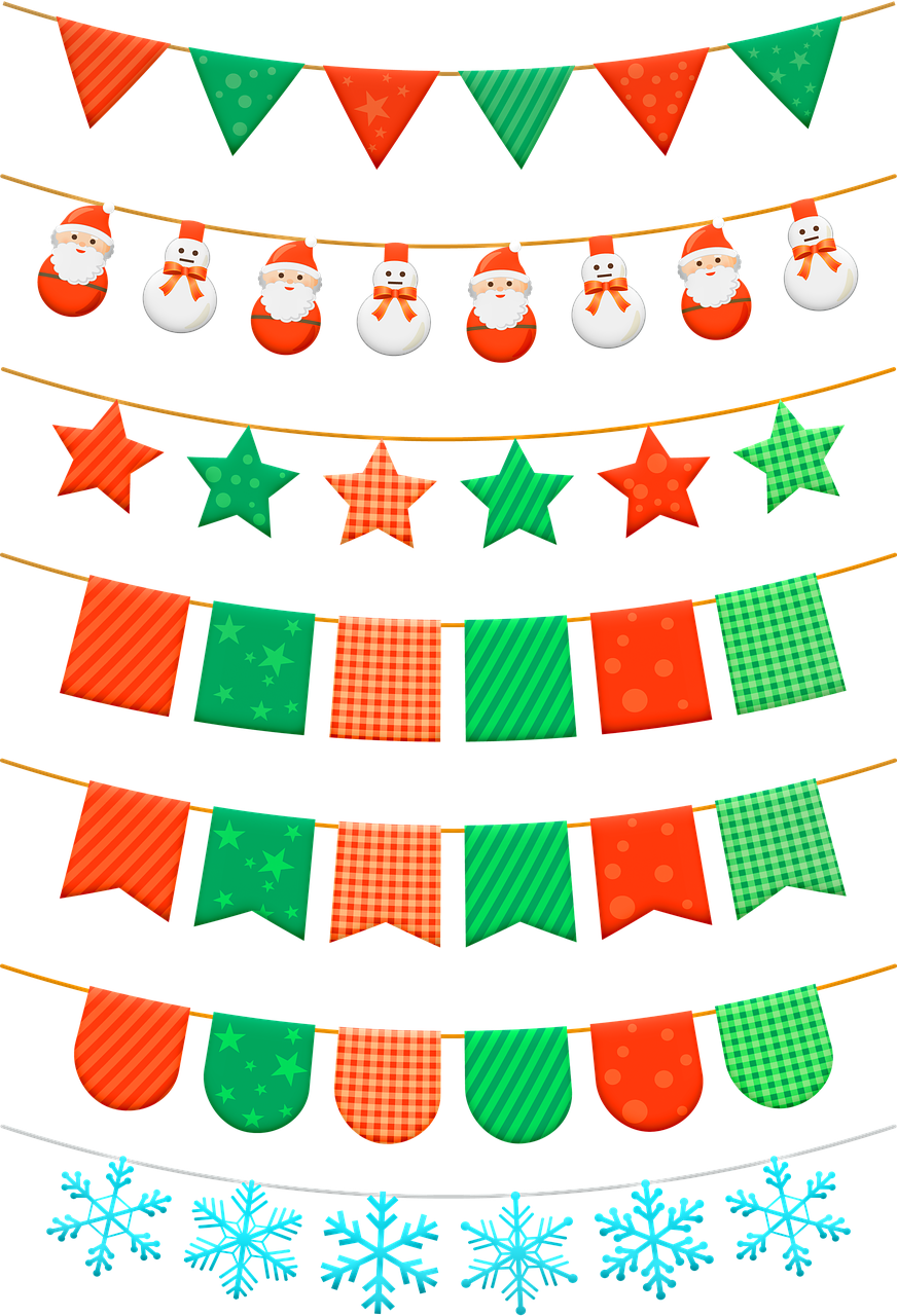 christmas  bunting  banners free photo