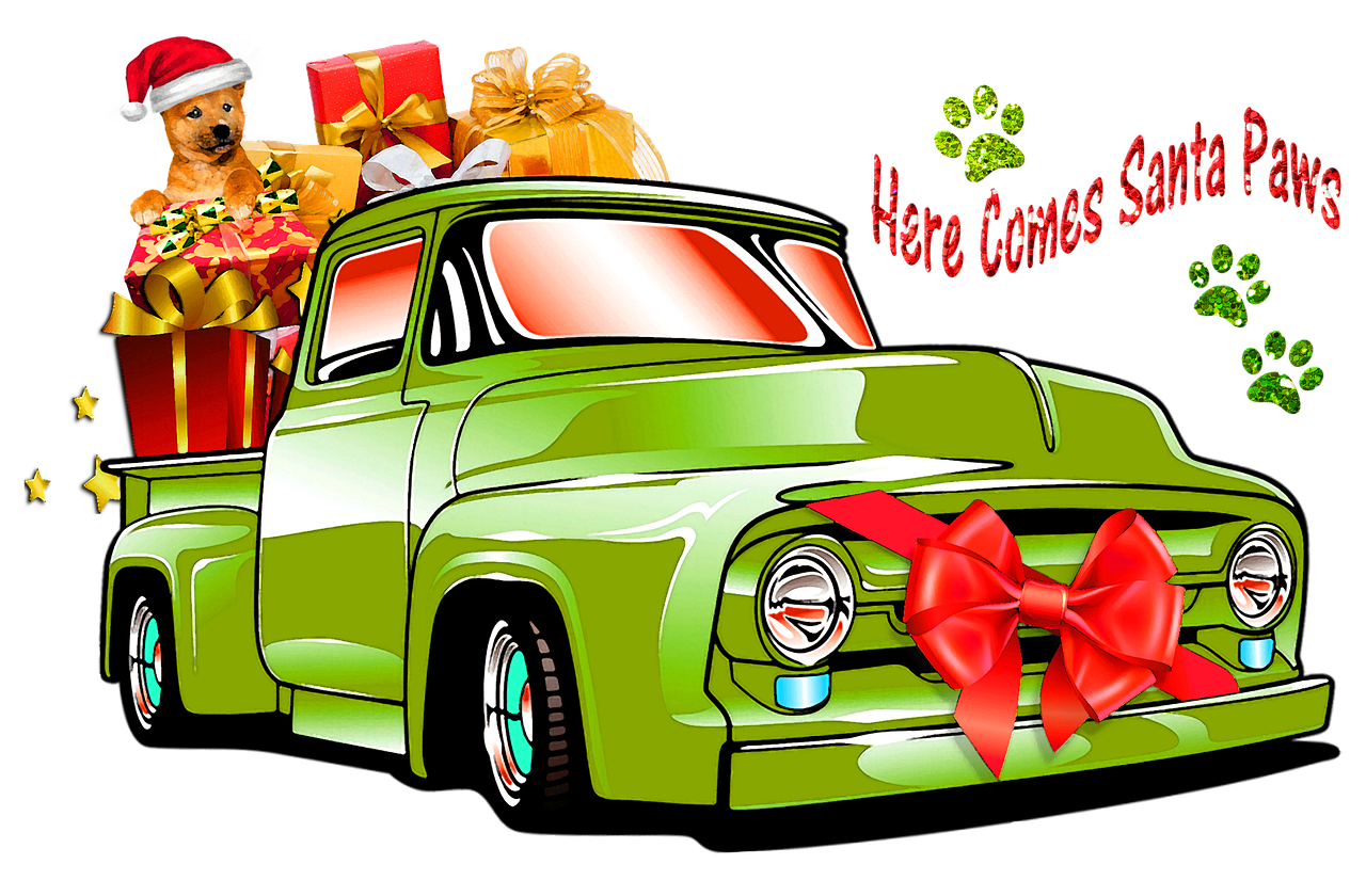 christmas  truck  car free photo