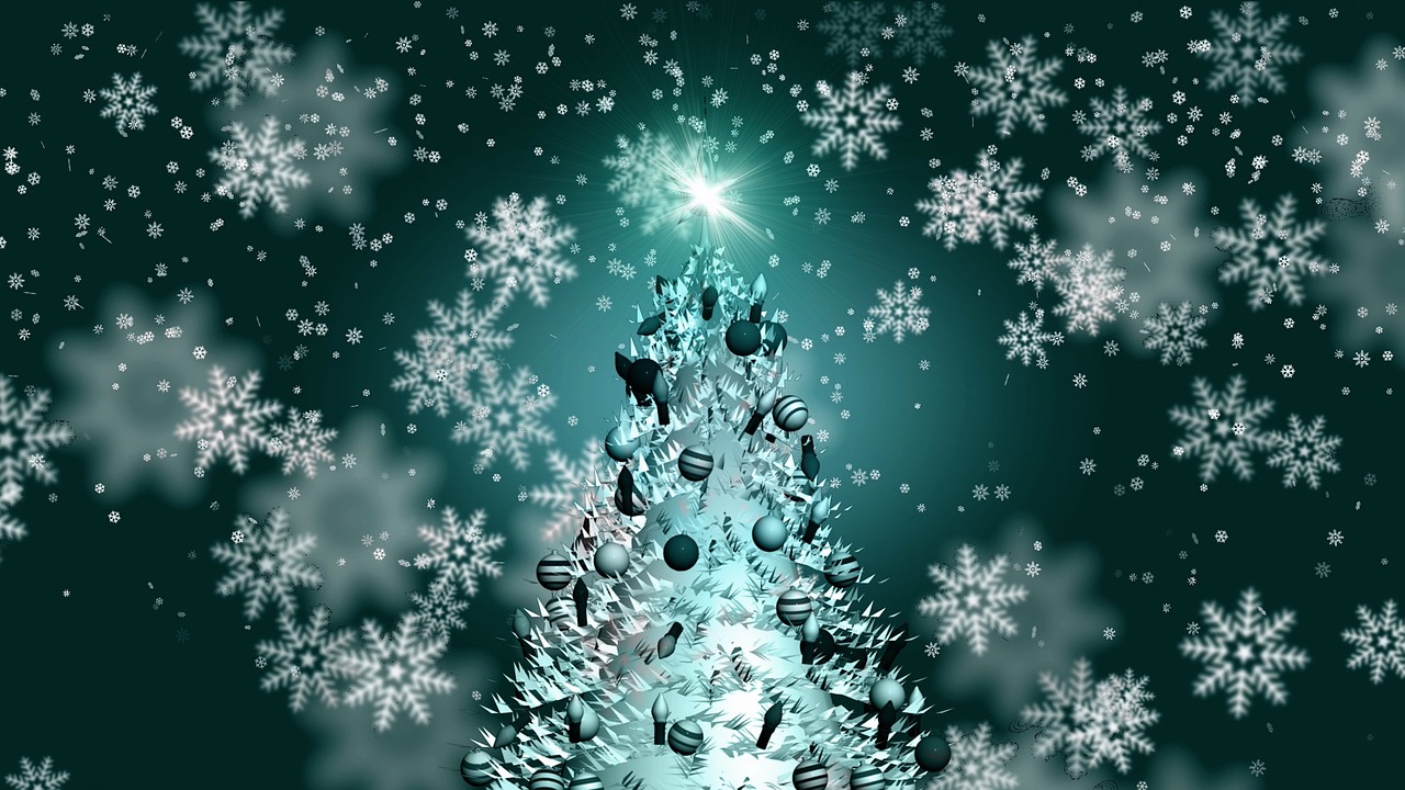 christmas  tree  snow free photo