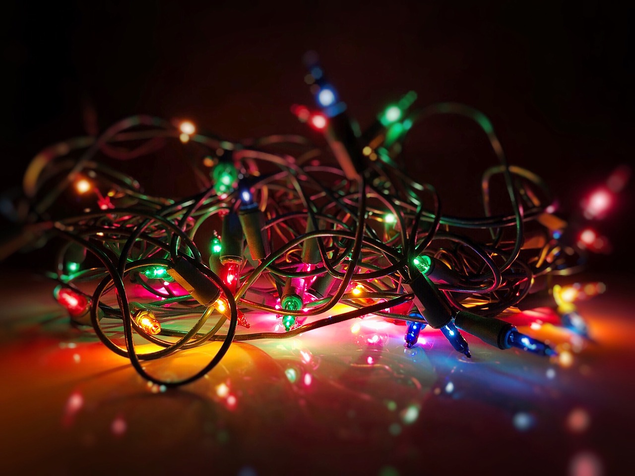 christmas  lights  decoration free photo
