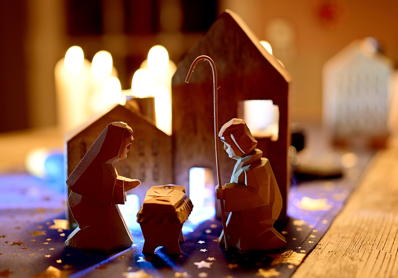 christmas  holy family  nativity scene free photo