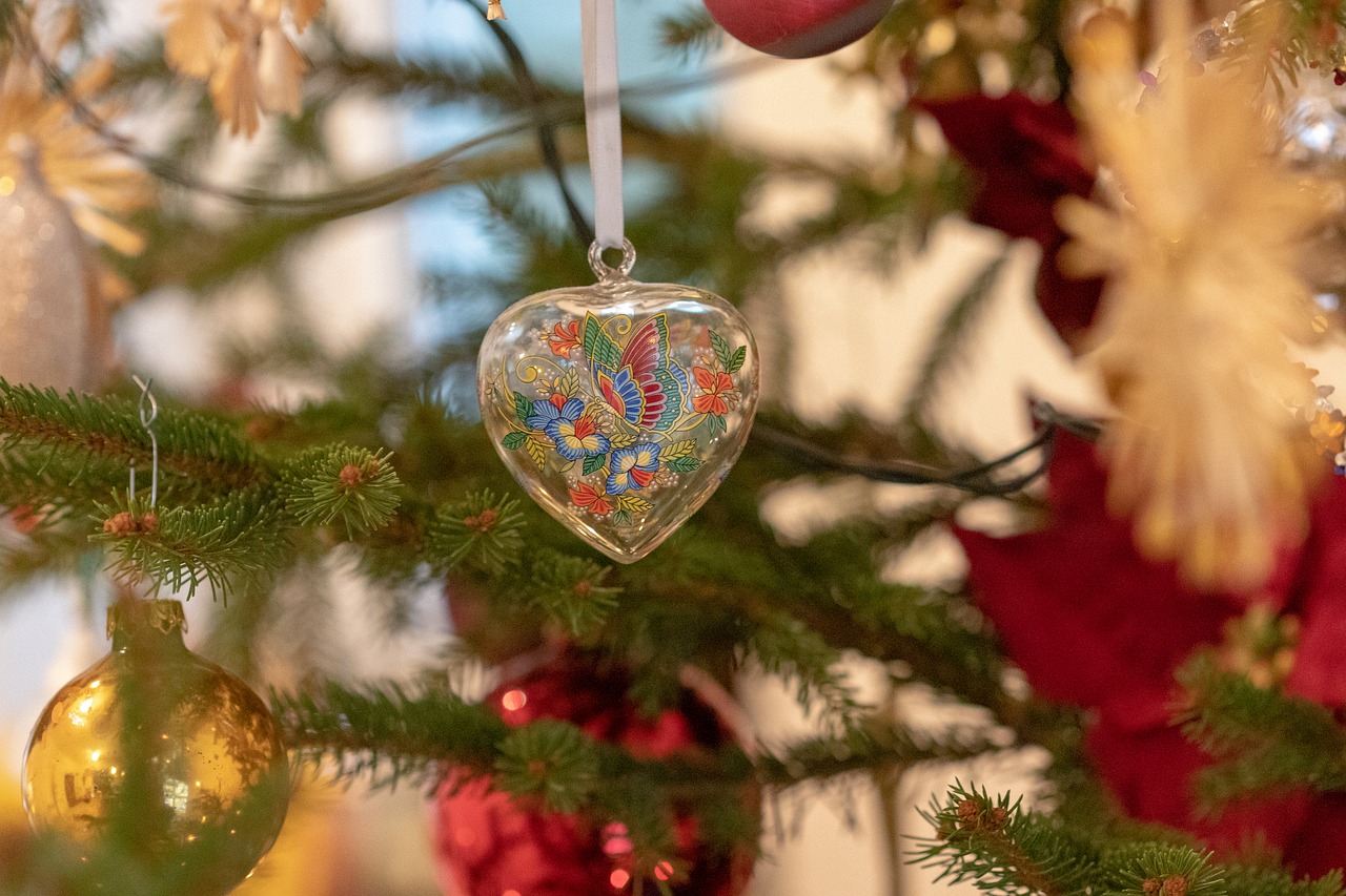 christmas  christmas decorations  heart free photo