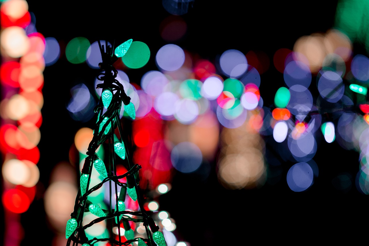 christmas  lights  color free photo