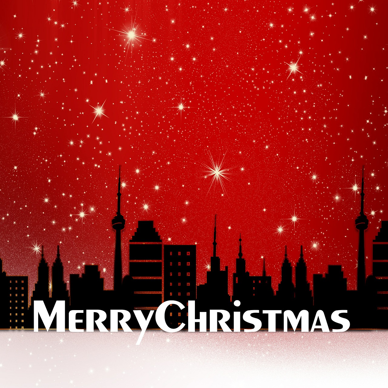 christmas city city view free photo