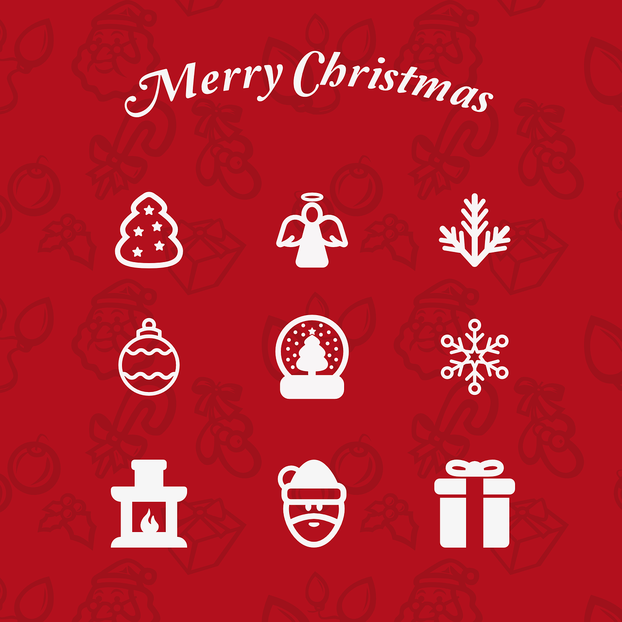 christmas icons christmas decoration free photo