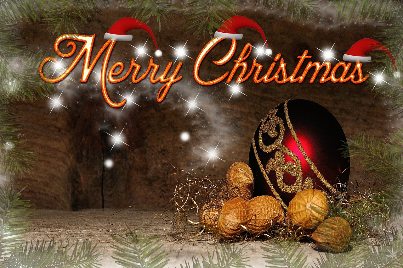 christmas greeting background free photo