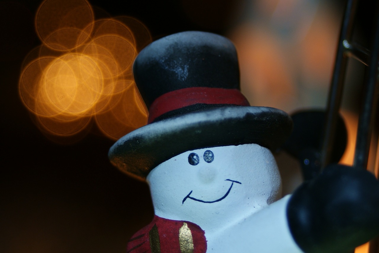 christmas snowman bockée free photo
