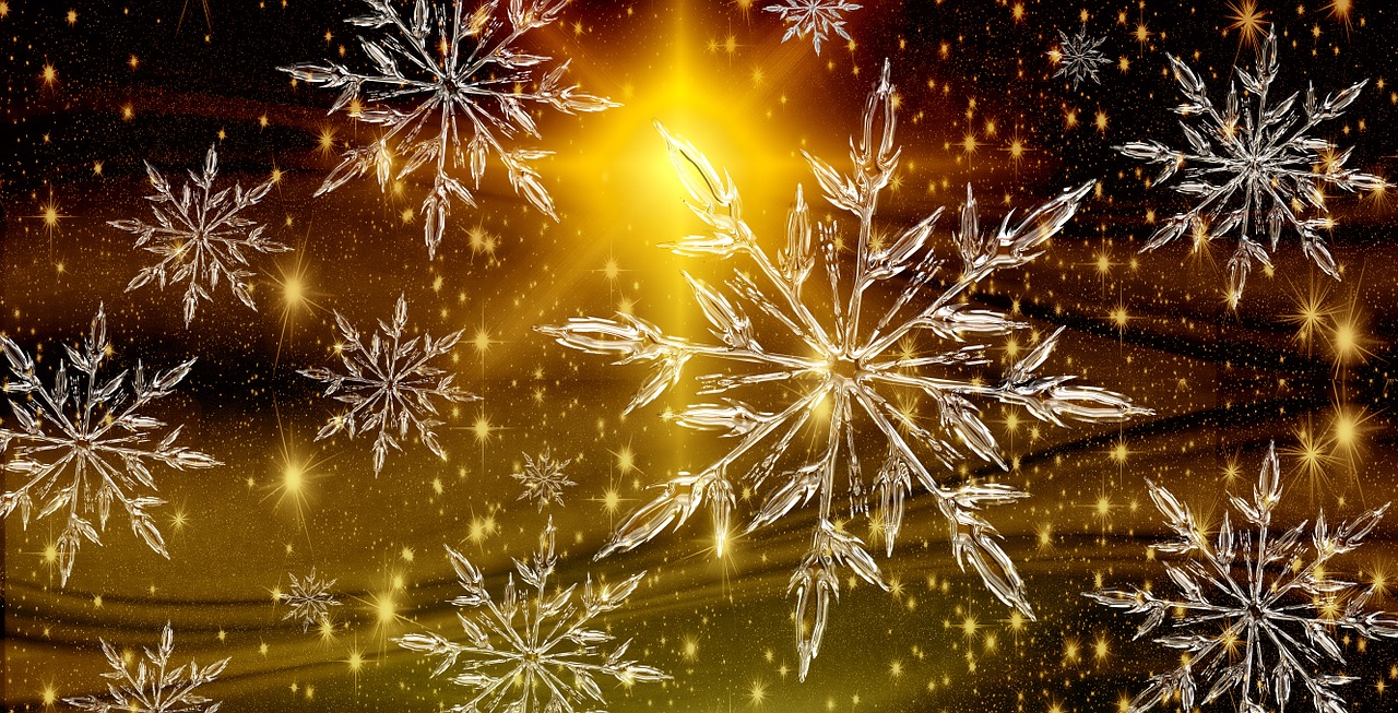 christmas star ice crystal free photo