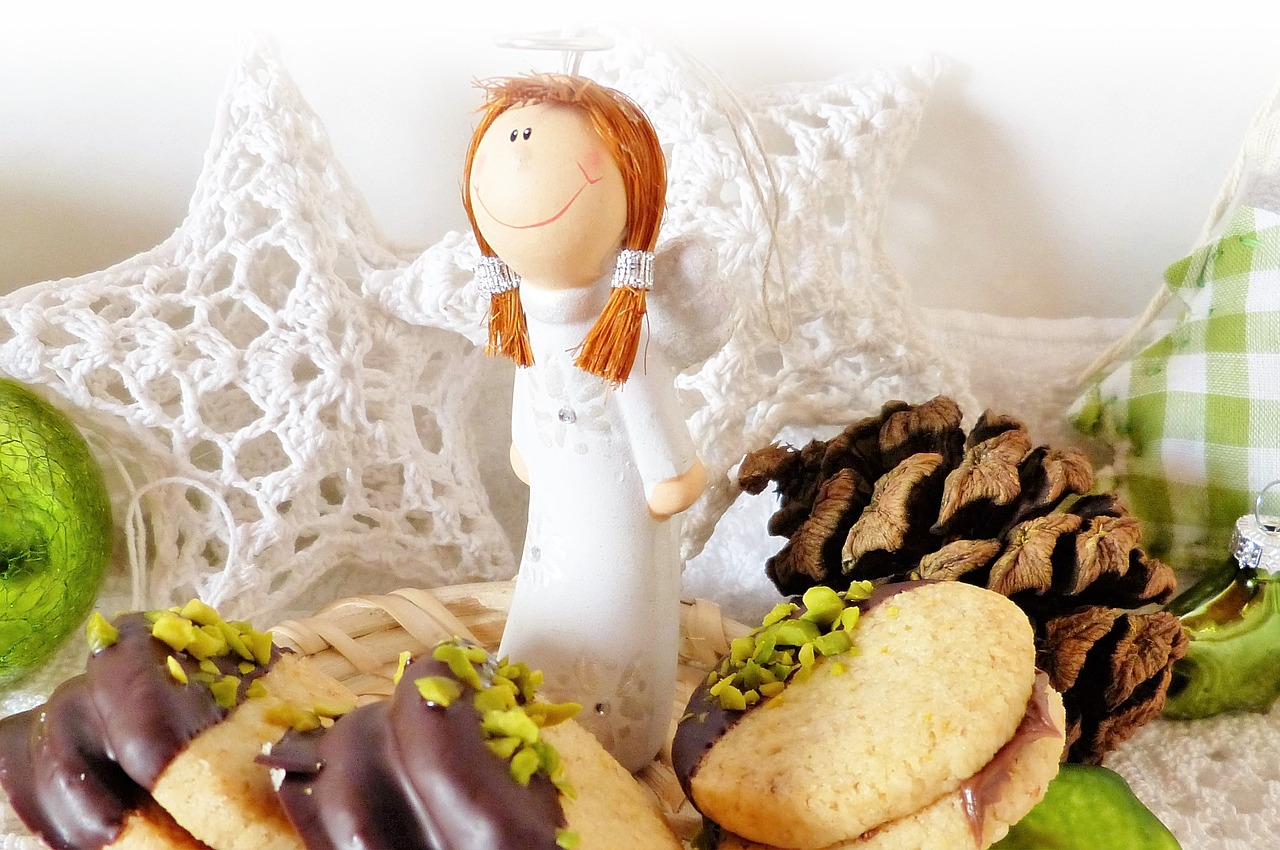 christmas angel cookie christmas free photo