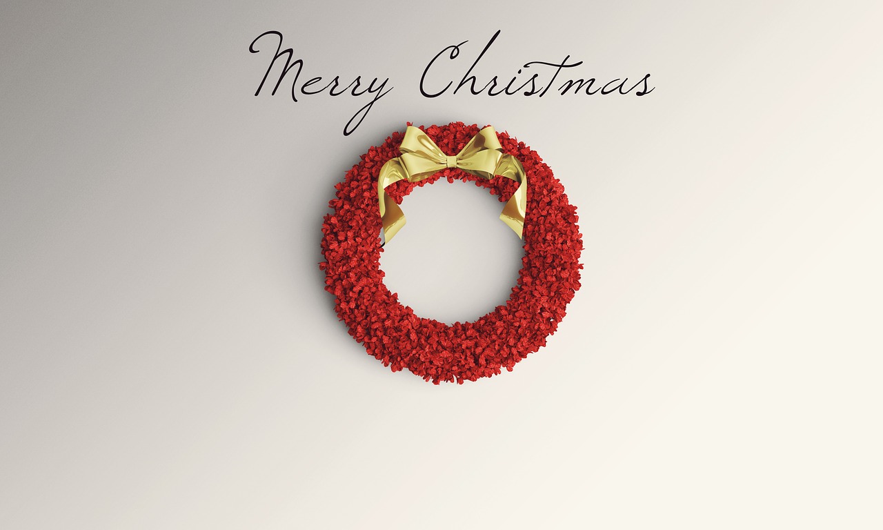 christmas background wreath holiday free photo