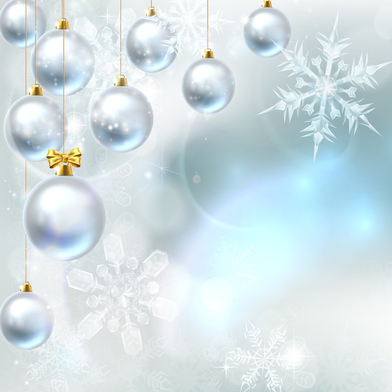 christmas background  ornaments  snow free photo