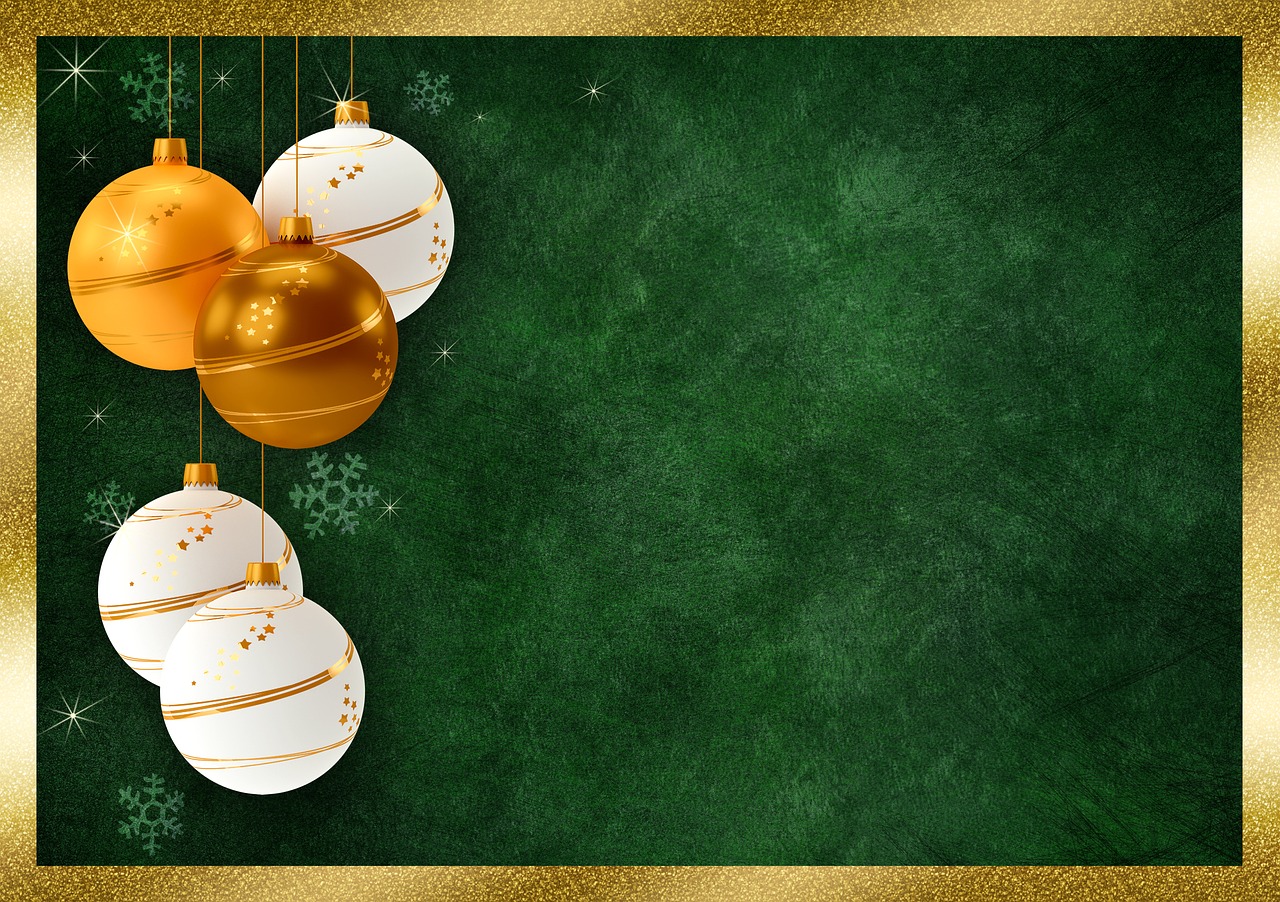 christmas balls frame background image free photo