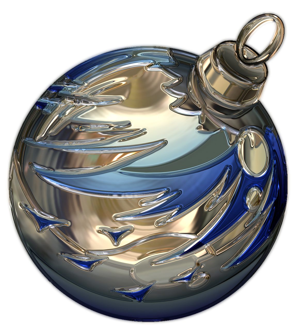 christmas bauble metallizer art free photo