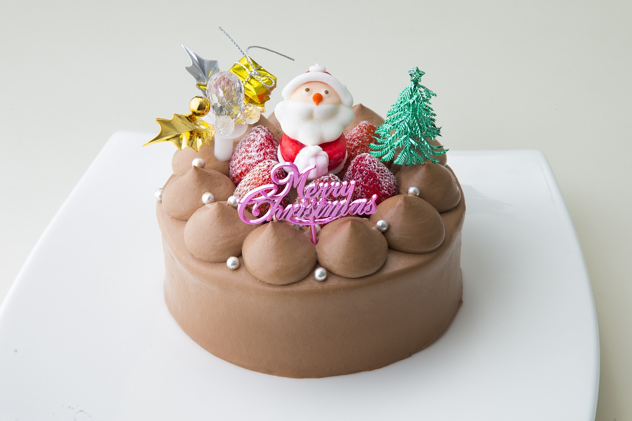 christmas cake choco suites free photo