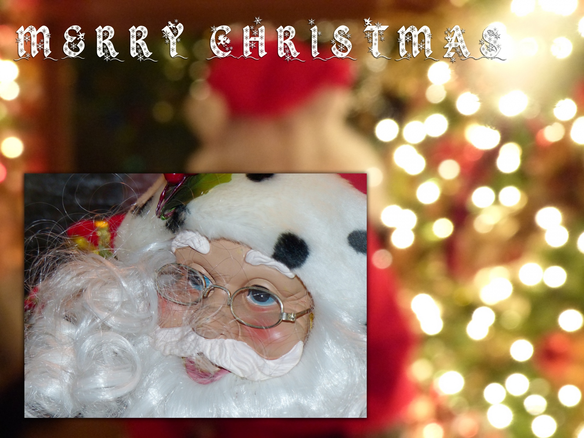 merry christmas greeting free photo