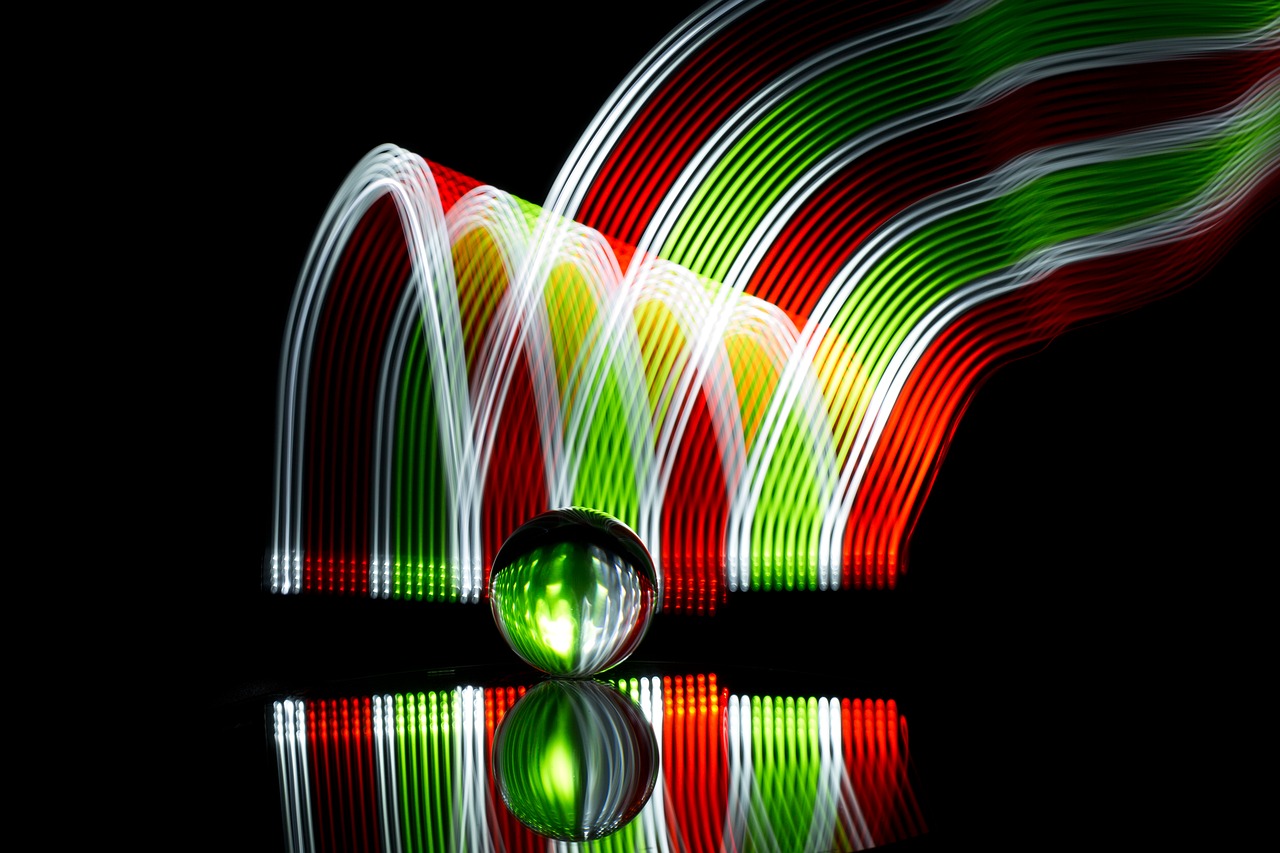 christmas colors crystal ball lights free photo