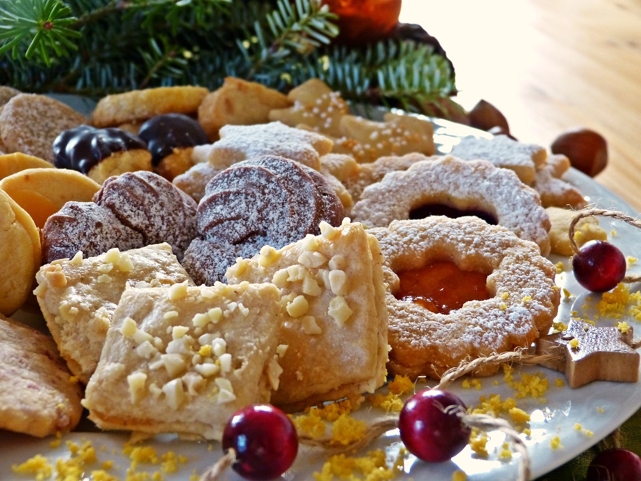 christmas cookies cookie plate advent free photo