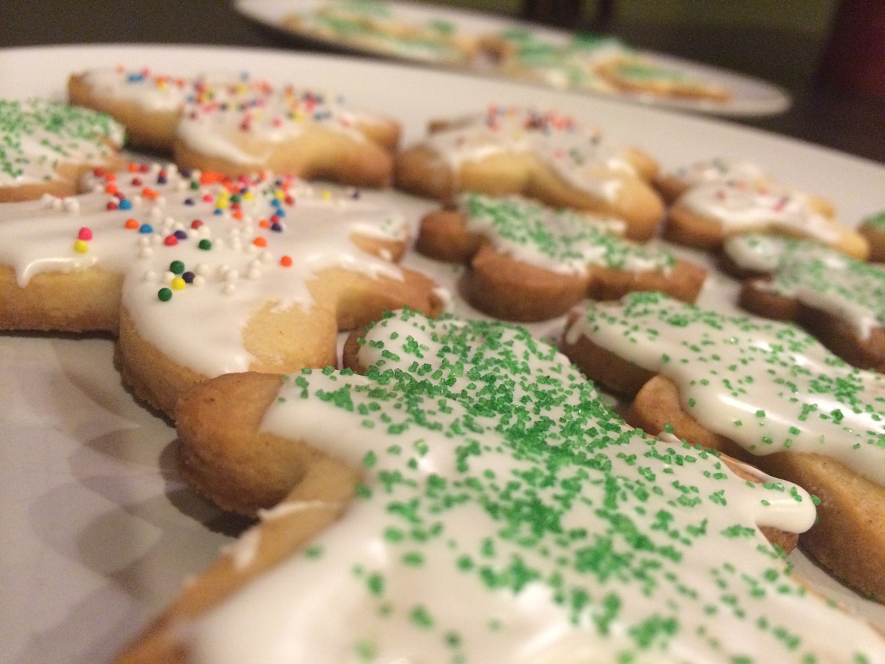 christmas cookies cookies icing free photo