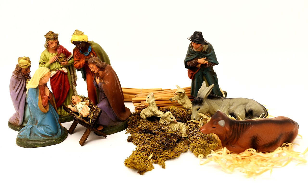 christmas crib figures christmas arts crafts free photo