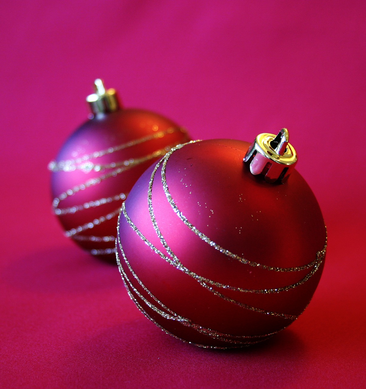 christmas decorations balls red free photo