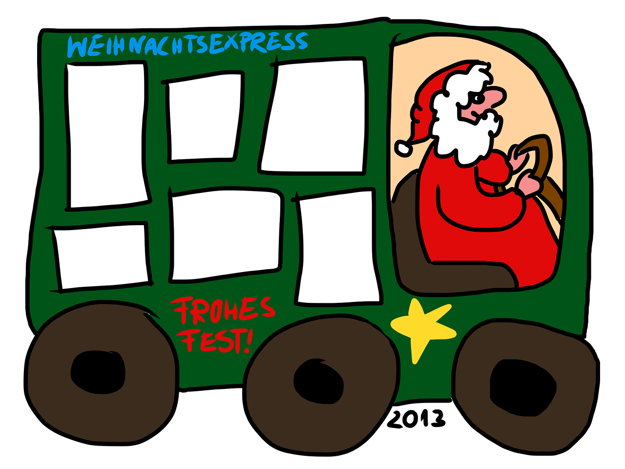 christmas express template frame free photo