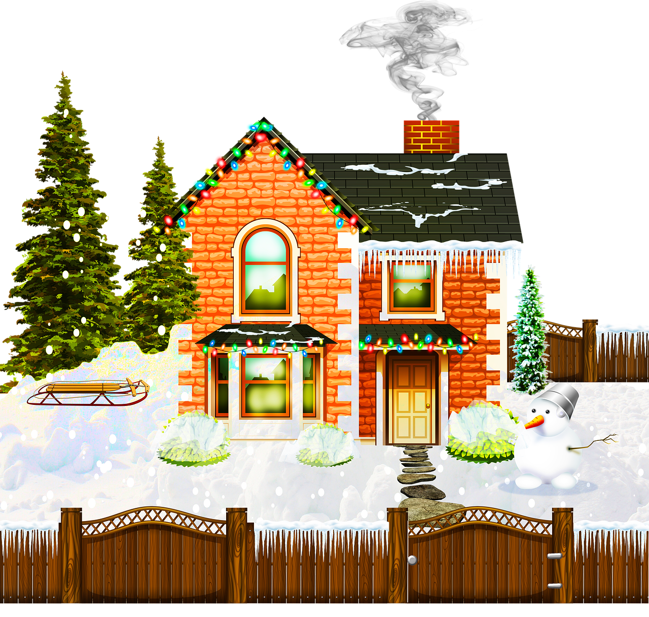 christmas house  holiday  decoration free photo