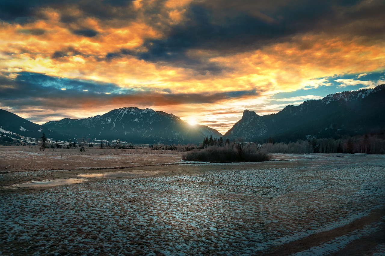 christmas landscape  mountains  mood free photo