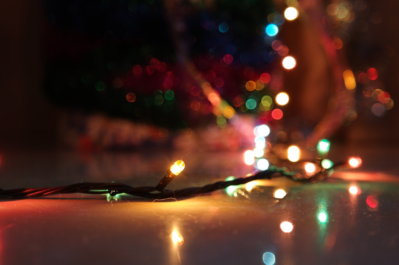 christmas lights  decor  xmas free photo