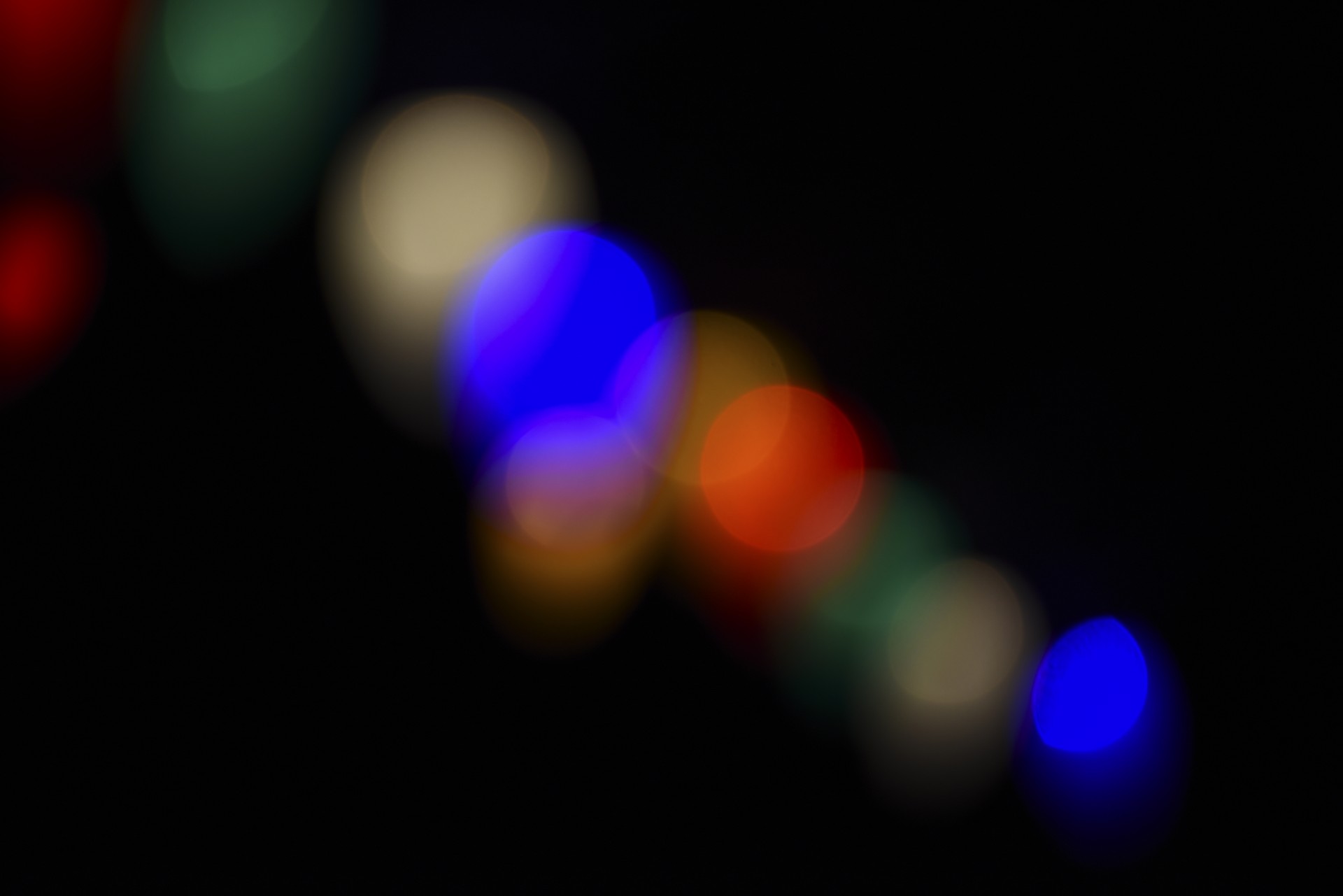 christmas lights bokeh free photo