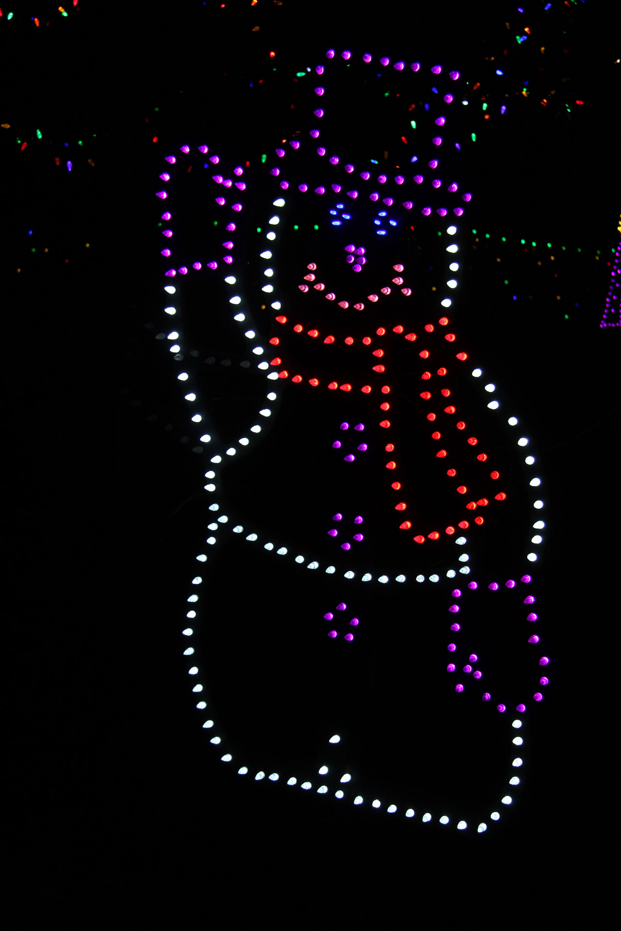 christmas lights snowman free photo