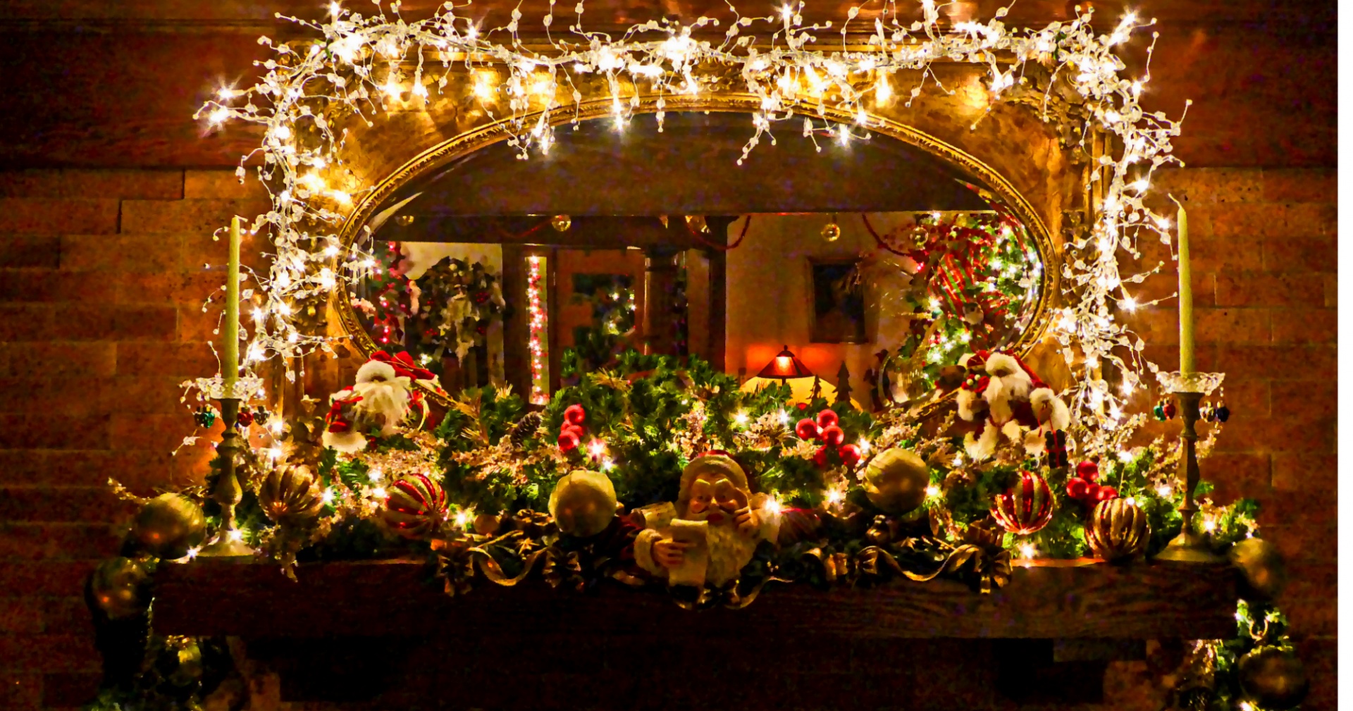 mantel mantle christmas free photo