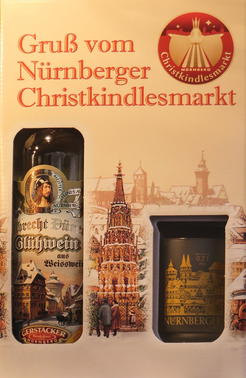 christmas market nuremberg mulled wine free photo