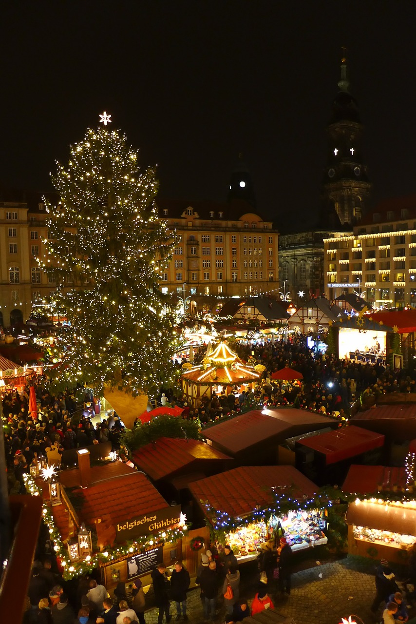 christmas market dresden germany free photo