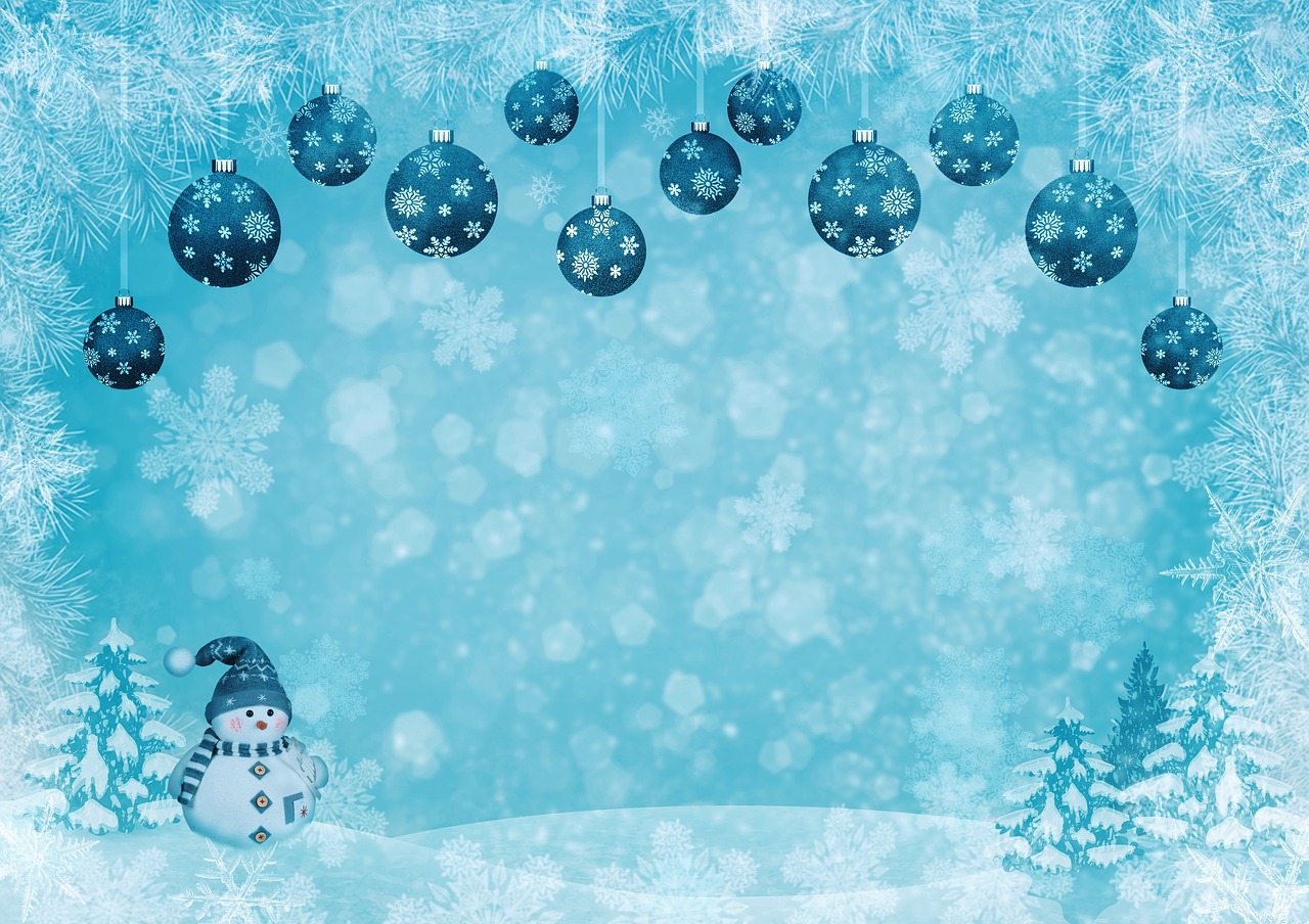 christmas motif  christmas card  snowman free photo