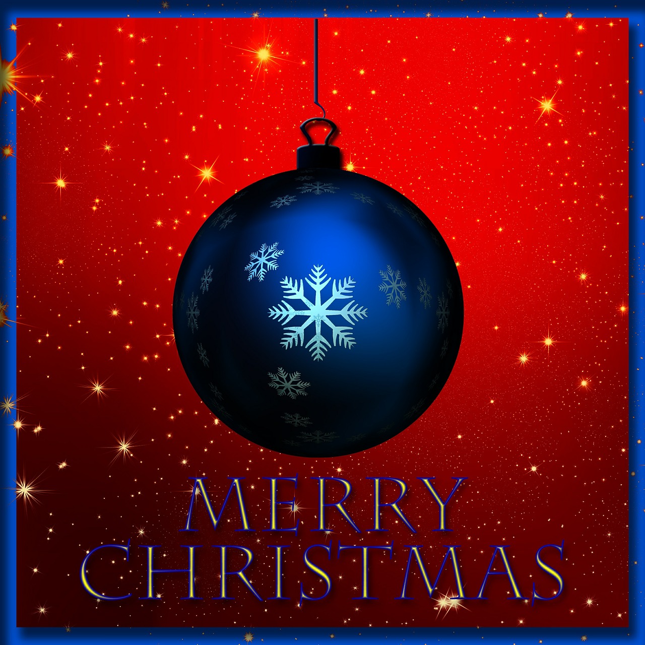 christmas ornament christmas blue free photo