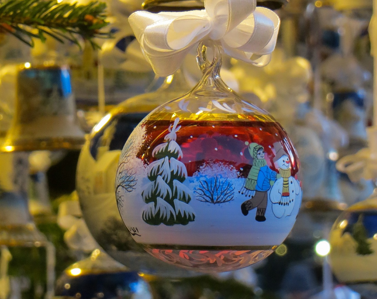 christmas ornament glass art christmas ornaments free photo