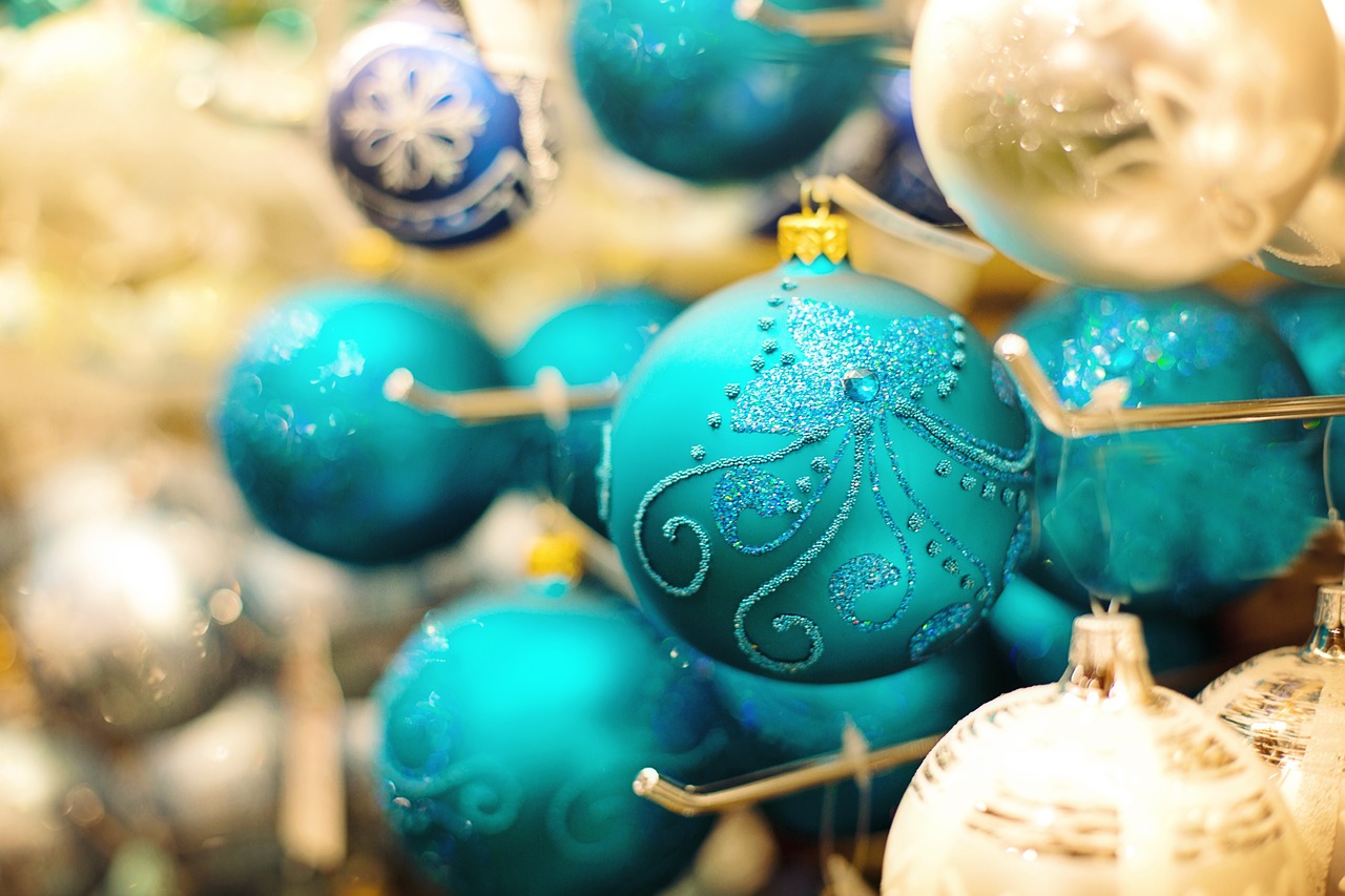 christmas ornaments ornaments blue free photo