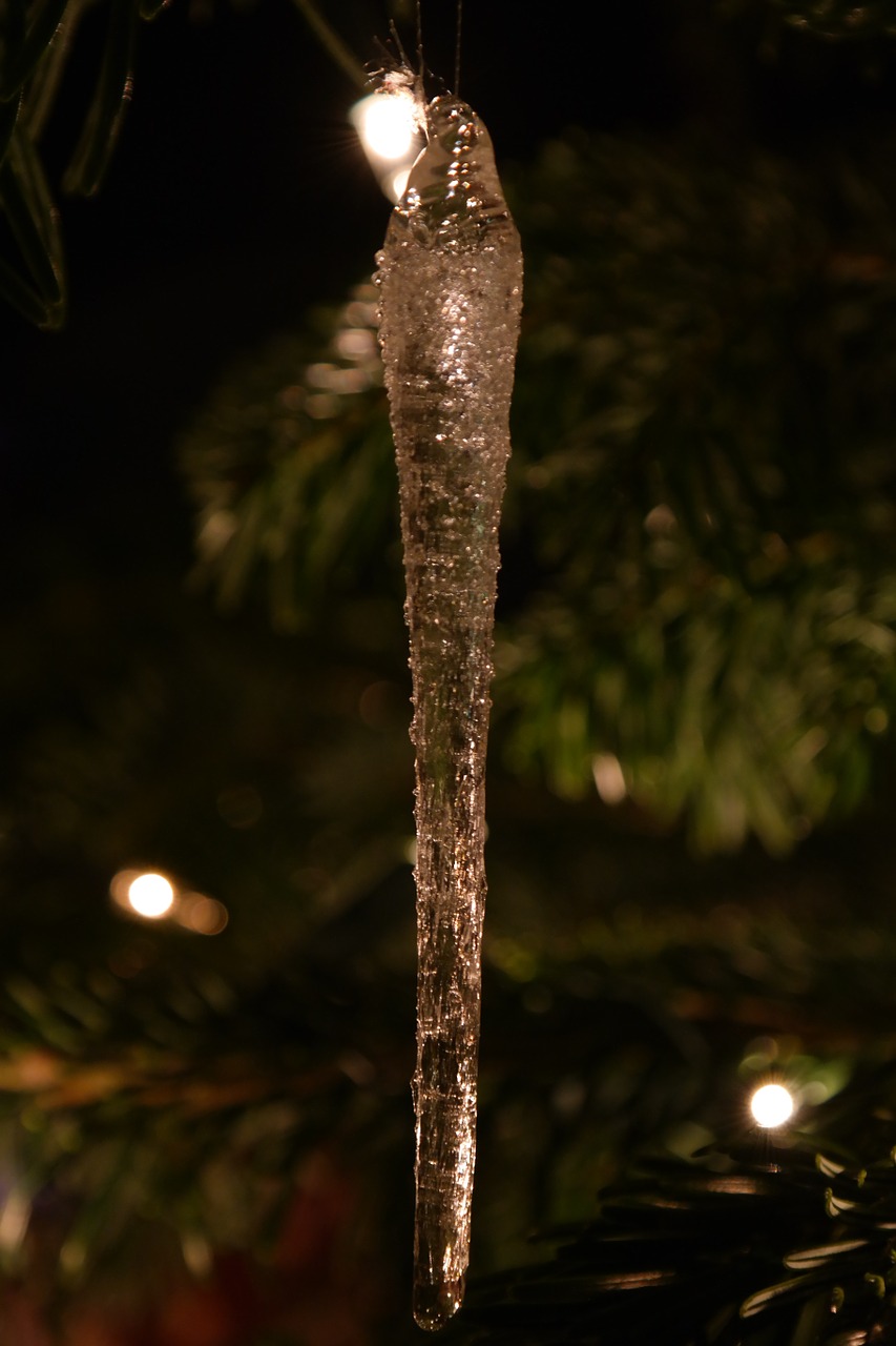 christmas ornaments icicle glass free photo