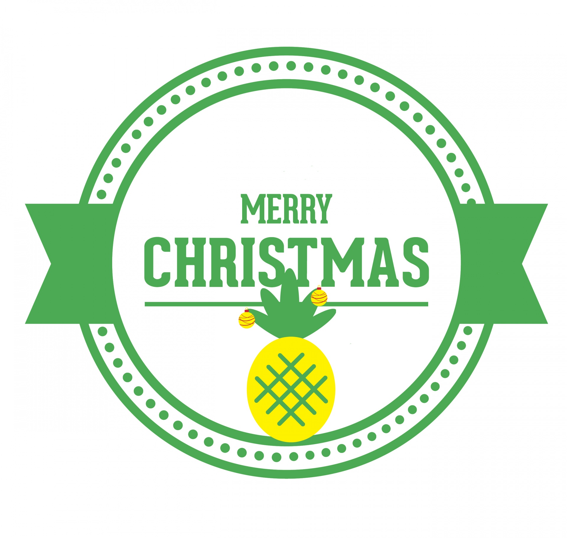 christmas xmas pineapple free photo